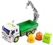 Memtes Friction Powered Garbage Crane Truck Toy with Lights and Sounds for Kids