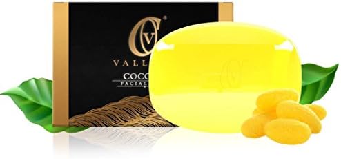 Vallaya Cocoon Facial Soap Cleanser (1.8 oz) enriched Silk protein Deep Cleansing Scrub Men Women for all Skins 100% Organic & Natural