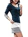 Allegra K Ladies Contrast Color Design Mini Dress M Navy Blue