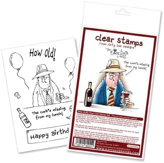 Flower Soft Wine Buffs Clear Stamp Set - How Old!