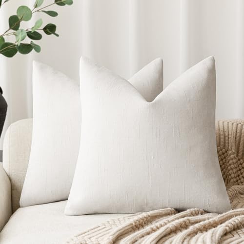 Foindtower Textured Chenille Pillow Cover 16x16