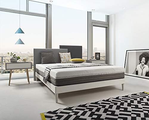 THE WISE FROG MATTRESS – Luxury Mattress SILVER with Removable and Washable Zip-off Cover + Free Pillow (KING - 150 x 200 cm)