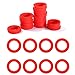 Litorange 50 PCS Leak Preventing Silicone (Better Than Rubber) Showerhead Gasket Washer, Red, for 1/2