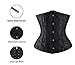 Charmian Women's Double Heavy Spiral Steel Boned Underbust Waist Cincher Corset