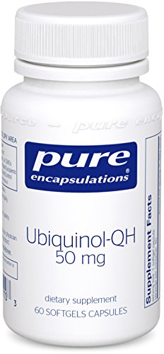 Pure Encapsulations - Ubiquinol-QH 50 mg - Hypoallergenic Supplement - Active Antioxidant Form of CoQ10 - 60 Softgel Capsules