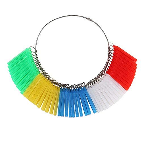 Key Tags,MEZOOM 50 Pcs Assorted Colours Key Ring Tags Holder Key Fobs ID Luggage Labels with Stainless Steel Rope and Metal Key Tool