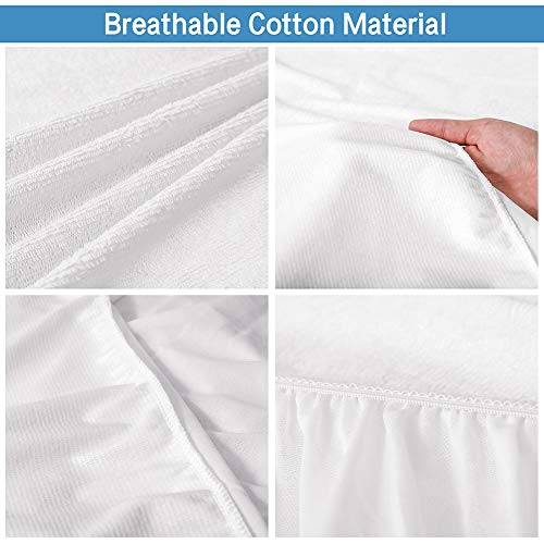 image for M-bestl Twin Waterproof Mattress Protector,Mattress Cover,Noiseless an