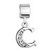 CharmSStory Letter Alphabet Beads C Spacer Charms Clear Synthetic Crystal Beads Compatible for Bracelet