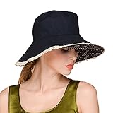 Erigaray UPF50+ Sun Shade Hats for Womens Summer Outdoor Wide Brim Beach Hat Foldable
