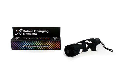 Suck-UK-Color-Colour-Change-Folding-Travel-Umbrella-Lightweight-Weatherproof-Unisex-Adult-Multi