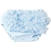 RUKOSU Baby Tulle Ruffle Bloomer for Newbornr Infant Girls Cotton Frilly Diaper Covers Cute Briefs Panties Shorts