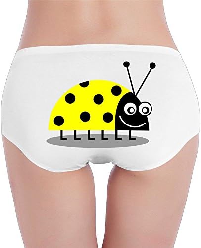 Nhuquhuan Cute Ladybug Ladies Low Waist Sexy Briefs XL White
