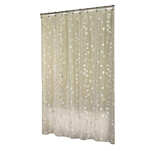 EXCELL Ivy Shower Curtain, Silver
