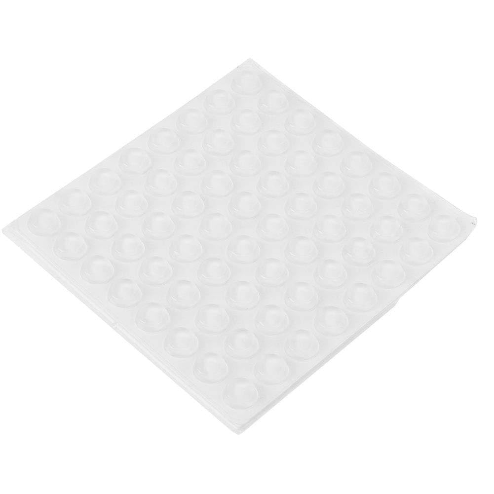 Self-Adhesive Silicone Bumpers - 128Pcs Clear Rubber Pads, 12x4cm Anti-Slip Foot Mat for Furniture, Appliances, Electronics