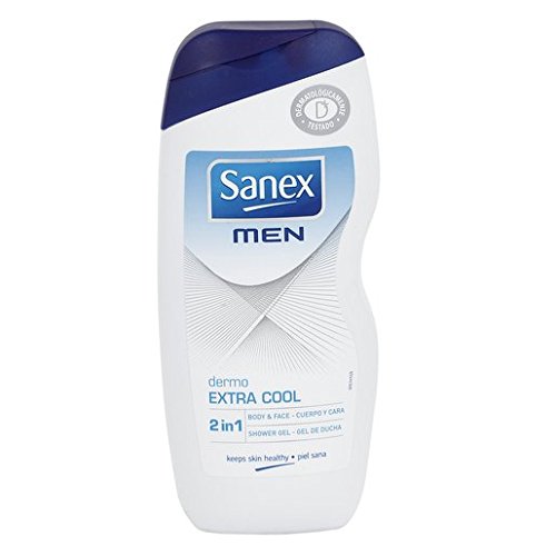 Sanex Shower gel 250ml Mens 2 in 1 Extra Cool Beauty