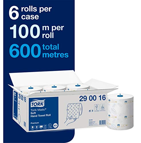 Tork Matic zachte handdoekrol Premium 290016 - H1 papieren handdoekrol voor handdoekdispenser, zeer hoge zuigkracht… - Afbeelding 3