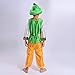 Boys Arabian Prince Costume Aladdin Costume Kids 4-13 Years (L, Green&Yellow)
