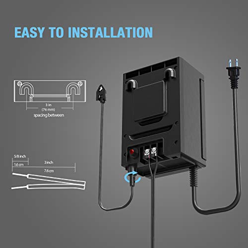 GOODSMANN Low Voltage Transformer 120W Outdoor Lighting Transformer for