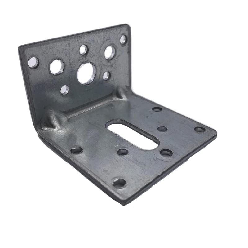 BPC Fixings Galvanised Heavy Duty Angle Bracket 50-Piece Set, 60 mm Length x 60 mm Width x 40 mm Height