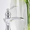 Bathroom Faucet Chrome Waterfall Sink Single Handle One Hole Vanity Basin Lavatory Commercial with Drain Assembly Supply…