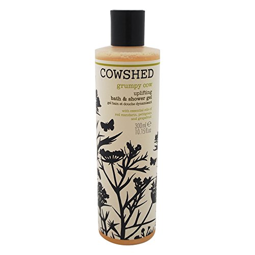 Cowshed Grumpy Cow Uplifting Bath & Shower Gel for Unisex, 10.15 Ounce