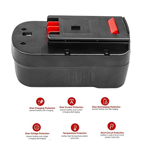Batterie pour Black et Decker Firestorm GKC1817 tronçonneuse 3000mAh 18V - Visiodirect