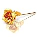 24K Golden Rose, ALLOMN Artificial Rose Flower Gifts for Her with Luxury Gift Box Great Gift Idea for Valentine's Day, Mother's Day, Birthday, Anniversary (Gold)