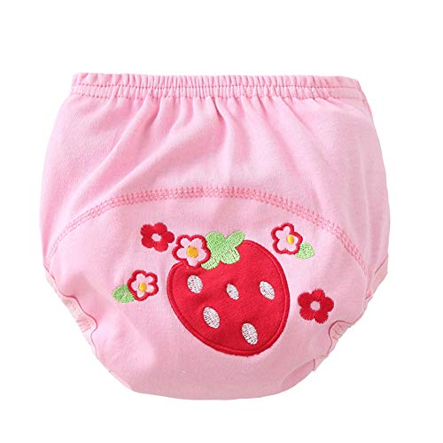 Goodkids Baby Toddler Breathable Cotton Training Pants Waterproof Cartoon 4 Pcs Potty Shorts Underwear (Ssrb 90)