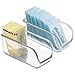 mDesign Packet Organizer for Sugar, Salt, Sweeteners, Tea Bags, Creamers - Pack of 2, Clear
