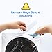 LEVOIT Air Purifier for Home Smokers Allergies and Pets Hair, True HEPA Filter, Quiet in Bedroom, Filtration System Cleaner Eliminators, Odor Smoke Dust Mold, Night Light, Black, 2-Yr Warranty,LV-H132