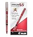 Pilot, Precise V5, Capped Liquid Ink Rolling Ball Pens, Extra Fine Point 0.5 mm, Red, Pack of 12