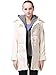 Miya Thickened Hooded Down Jacket For Women Long Overcoat Womens Winter coats, Beige, Small