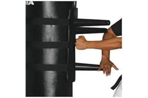 Attachmate: Wing Chun Dummy Trainer for Punching Bag Accessory - Black - Adult - Kung Fu - MMA