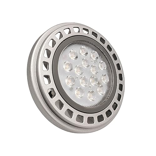 QLEE Ar111 Reflector Spot Bulb 15 W G53 Base 30 ° Beam Angle Warm White 3000 K 15leds DC 12 V Voltage Spotlight 1500 lm Replacement Incandescent Bulb 150 W