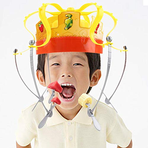 Bulary Crown Food hat Food Game Hat Spinning Crown Snacks Food Party for Kids and Adult Family