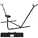 Best Choice Products 10-foot Portable Steel Hammock Stand w/ Cup Holder Accessory Tray and Carrying Case for Travel, Black