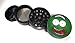 TheShelter Grinder Black Zinc Alloy Pickle Rick - 4 Piece Set with Pollen Catcher & Scraper - Poly O-Ring - Herb & Spice Crusher - Scratch Resistant - 1.5 Inches - Small