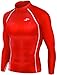 New Skin Tight Compression Under Layer Set Long Sleeve Top & Pants Red