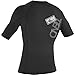 O'Neill Men's Premium Skins UPF 50+ Short Sleeve Rash Guard, Black/Black/Black, X-Large