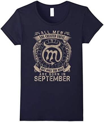 Women's THE BEST ARE BORN IN SEPTEMBER T-SHIRTS XL Navy