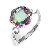 Jewelrypalace Women's 3.2ct Natural Quartz 925 Sterling Silver Ring