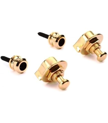 Amazon.com: Schaller S-Lock Buttons Gold (2) : Musical Instruments