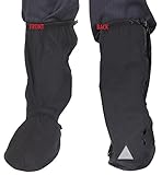 PROTECT-SHAYNE Black Waterproof Rain Boot Shoe Covers with Reflector (Large)