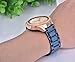 VIGOSS Compatible Gear Sport Bands/Galaxy Watch 42mm Band,20mm Blue [UPGRADE] Polished&Brushed Solid Metal Stainless Steel Strap Replacement Bracelet for Samsung Gear Sport R600/Galaxy Watch 42mm R810