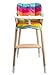 Asunflower Baby High Chair Seat Cushion, Waterproof Oxford Stroller Covers, Rainbow Pad