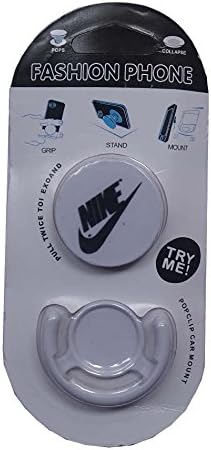 Msrs Sales Nike Designed Mobile Sockets Expanding Grip Stands & Holder for Phones, Tablets, Covers, iPhone(White)