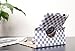 SANOXY WHITE+GRAY CHECKER PATTERN For The New iPad 3 360 PU Leather Rotating Magnetic Smart Cover Case(Will also Fit for the Ipad 2)