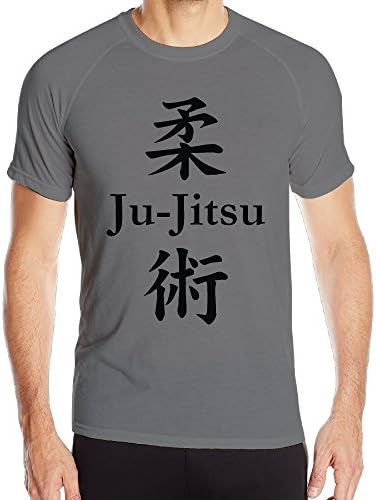 Rumso Men's Ju Jitsu Logo Training Sports Compression Quick Dry T Shirts
