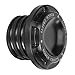 Aluminum CNC Fuel Gas Tank Cap with Rubber Washer For Harley Sportster Davidson 1200 883（Black）
