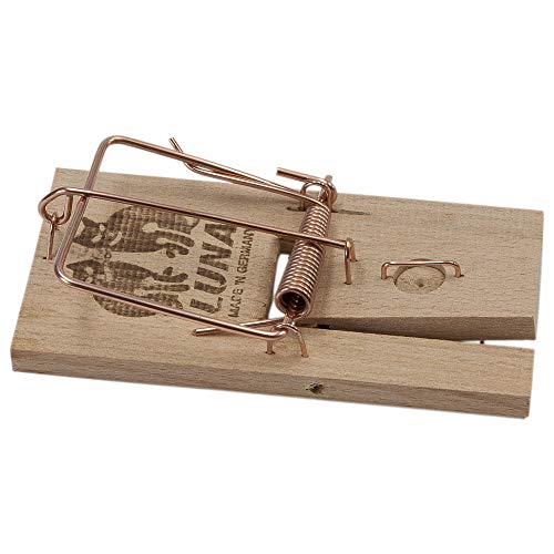 Luna mausklammer 9,5 x 4,8 cm Holz/Stahl natur